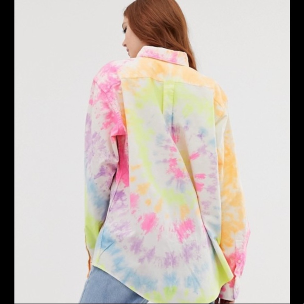 RALPH LAUREN Big Fit Tie Dye Shirt XL - Picture 12 of 14